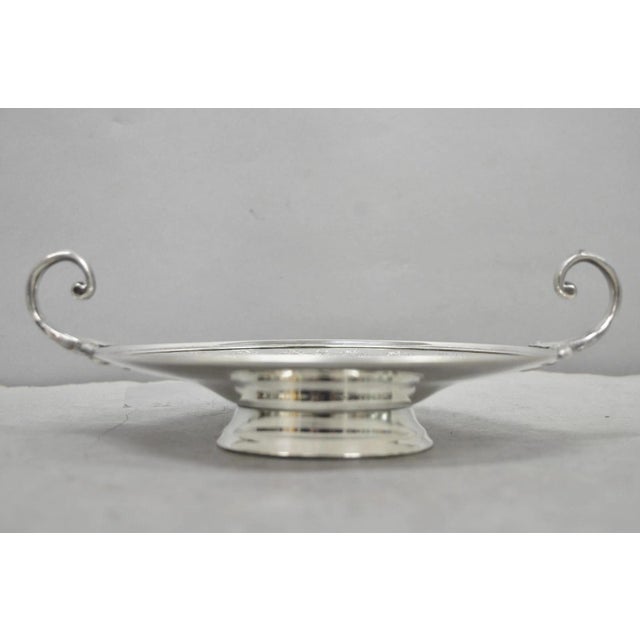 Early 20th Century Victorian Middletown Silverware Silver Plated Pedestal Candy Dish Compote For Sale - Image 16 of 16