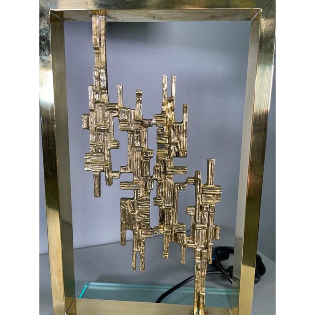 Monumental Lamps in Brass and Carrara Marble, Italy, 1980s, Set of 2 For Sale - Image 10 of 12