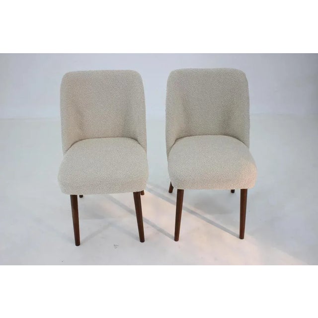Set of Side Chairs in Bouclé, 1960s For Sale - Image 6 of 10