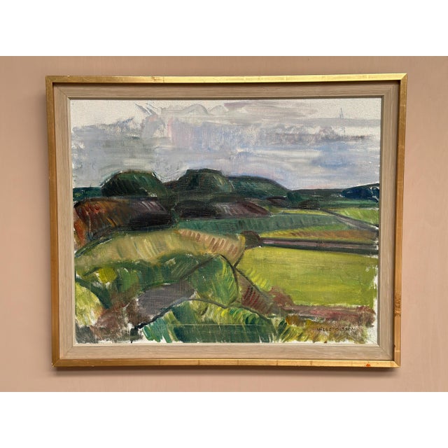 Wilgot Olsson, Orust, 1960s, Oil Painting on Canvas, Framed For Sale - Image 11 of 17
