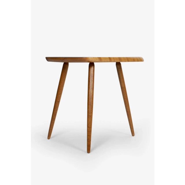 1970s Arthur Espenet Carpenter Three-Legged Occasional Table For Sale - Image 11 of 13