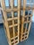 Brown Vintage Tall Architectural Palm Beach Style Rattan Étagères, Pair For Sale - Image 8 of 12
