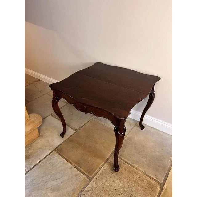 Antique Victorian Rosewood Tea Table, 1870 For Sale - Image 6 of 9