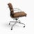 Mid-Century Modern Eames Aluminum Group Soft Pad Management Chair by Herman Miller - Brown Leather For Sale - Image 3 of 10