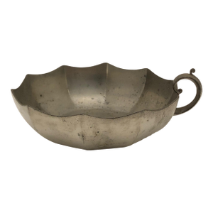 Early 1900s Pairpoint Pewter Serving Bowl With Single Handle