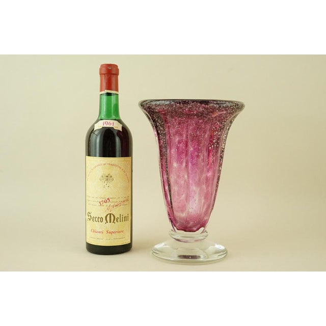 Vintage Murano Submerged Bubble Glass Vase by Ignoto, 1970s For Sale - Image 6 of 18
