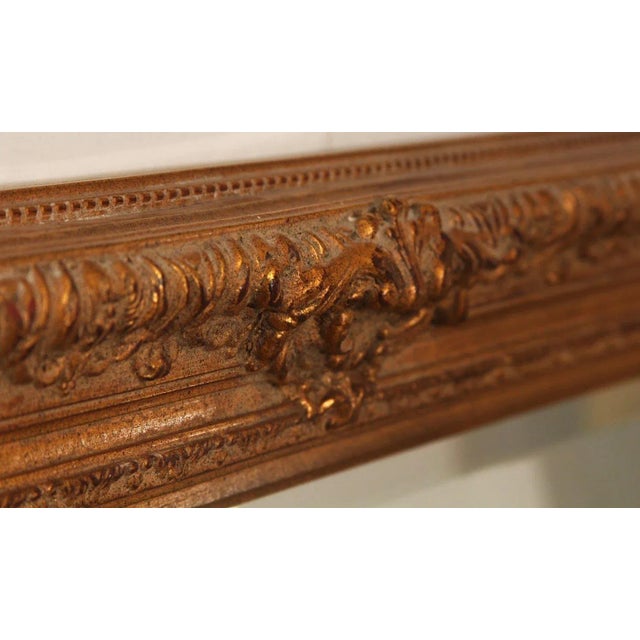 1920s Antique Gilt Wall Mirror For Sale - Image 4 of 4
