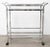 Modern Chrome & Glass 2-Tiered Bar Cart For Sale - Image 11 of 12