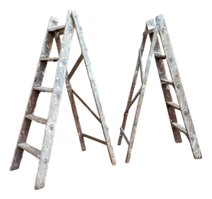 Pair of Antique Painter’s Ladder Set – Circa 1930s