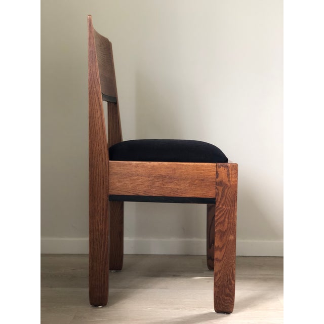 This beautifully shaped Art Deco dining chair, designed by J.A. Muntendam for L.O.V. Oosterbeek in the 1920s, is a refined...