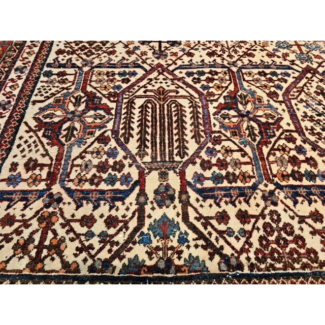 Vintage Persian Joshegan Room Size Rug, Hand-Knotted Wool, 1920s For Sale - Image 11 of 12