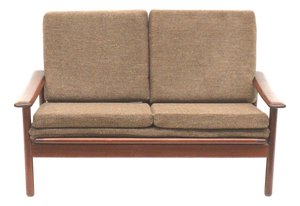 Vintage Danish Teak 2-Seater Sofa, 1960s
