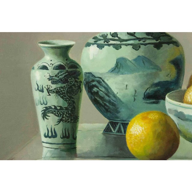Zhang Wei Guang, Oranges, Oil on Canvas, 2000s For Sale - Image 4 of 5