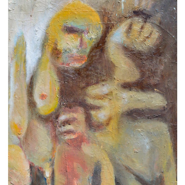 Expressionism Abstract Expressionist Embrace Earth Figurative by Daniel David Fuentes For Sale - Image 3 of 4