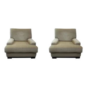 Pair of French Modern Club Chairs Attributed to Pierre Vandel