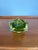 Green Vintage Mandruzzato Murano Green & Amber Sommerso Faceted Glass Ashtray For Sale - Image 8 of 10