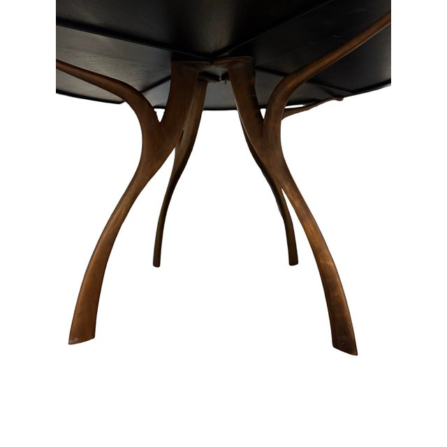 2010s Custom Sculptural Solid Wood Round Dining Table | Manifesto Design Group For Sale - Image 5 of 11