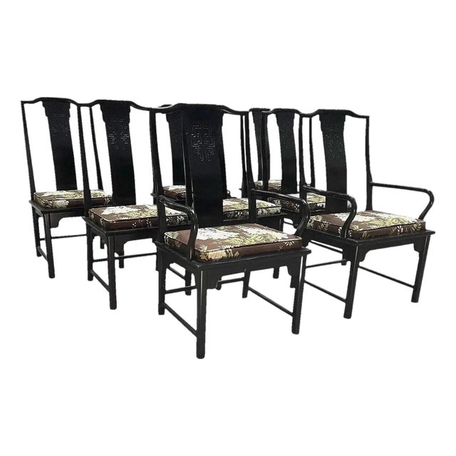 Chinoiserie Chin Hua Dining Chairs by Century Furniture- Set of 8 For Sale