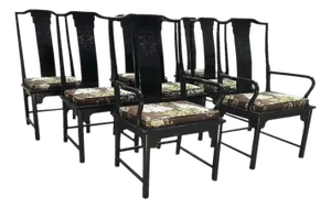 Chinoiserie Chin Hua Dining Chairs by Century Furniture- Set of 8