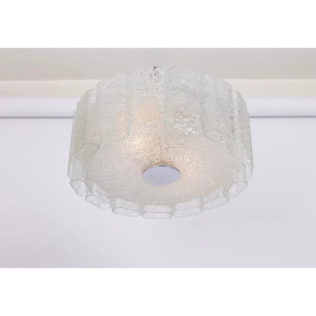 1960s Glass Tubes Flush Mount by Doria, Germany, 1960s For Sale - Image 5 of 11
