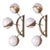 Modern Murano Brass & Glass Ball Form Sconces - A Pair For Sale