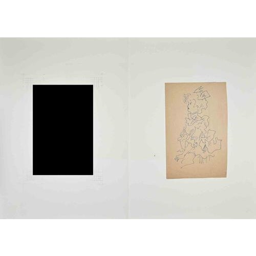 Pen drawing on paper realized in 1930s. Not signed. Very good condition. This piece is attributed to the mentioned...
