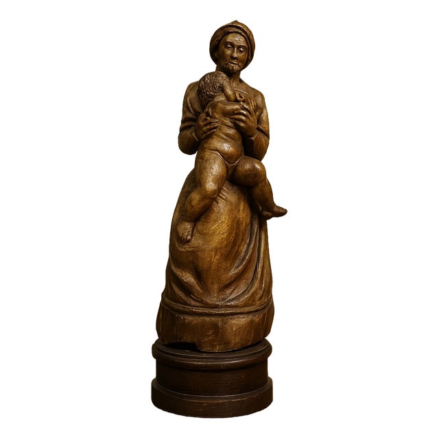 French School, Depicting a Maternity Scene, 1800s, Wood For Sale