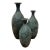 Vintage Bronze Verdigris Vases - Set of 3 For Sale
