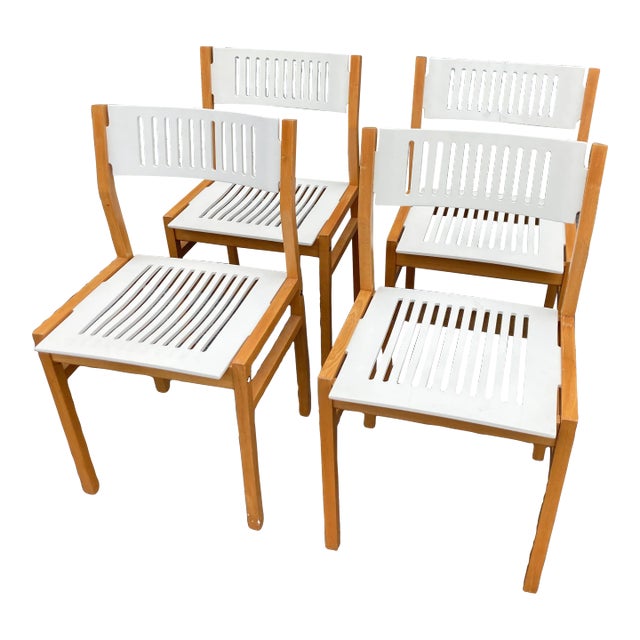 1970s Set of 4 Designer Dining Chairs, Bentwood For Sale
