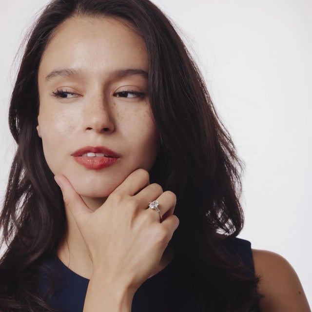 1960s Mid Century Gia 1.56 Carat Cushion Cut Diamond Engagement Ring, Size 6 For Sale - Image 4 of 8