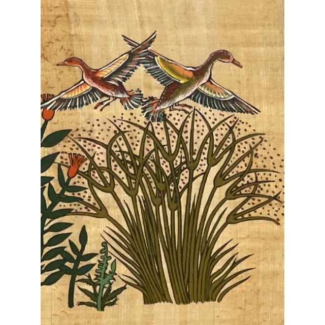 Signed Bird and Botanical Artwork With Metallic Gold-Tone Backing. For Sale - Image 10 of 10