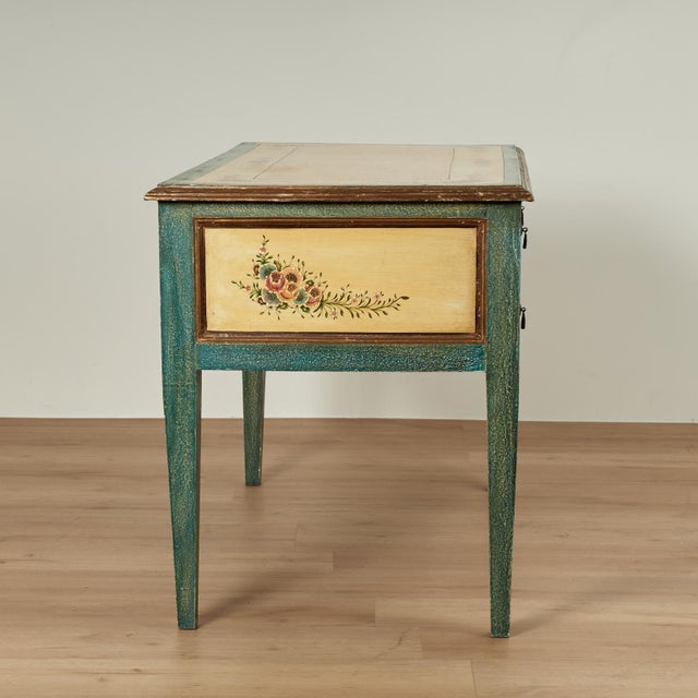 Vintage Italian Painted Desk For Sale - Image 10 of 14