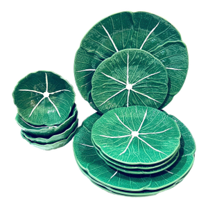 Vintage Cabbage Ware Dinnerware - Service for Four - Twelve Pieces