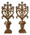 Gilded Wooden Torch Holders, Set of 2 For Sale