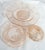 Glass Mid 20th Century Pink Depression Glass Pieces Covered Dish and Rimmed Bowl For Sale - Image 7 of 15