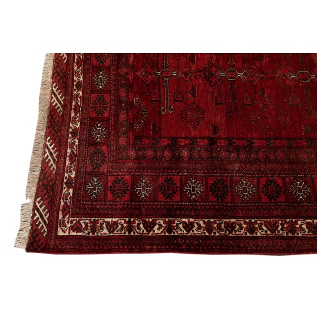 1960s Vintage Persian Rug, 4'5" X 6'2" For Sale - Image 5 of 9