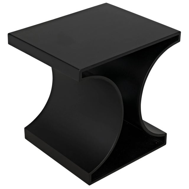 NOIR Alec Side Table in Black Metal For Sale In Los Angeles - Image 6 of 12