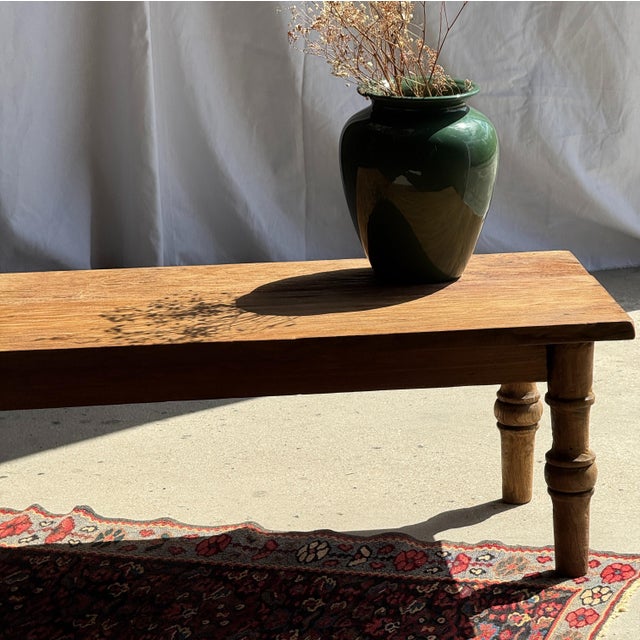 Vintage Coffee Table in Indonesian Brown Teak, 1980s For Sale - Image 14 of 18
