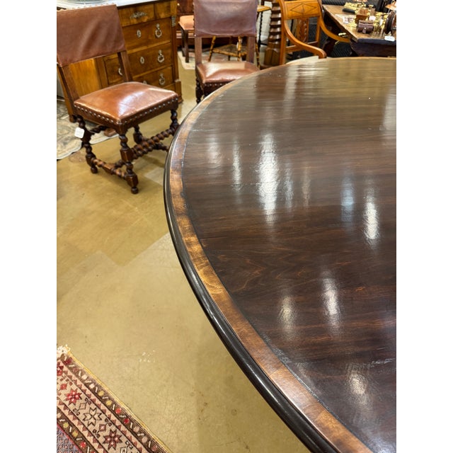 Custom 72" English Dining Table For Sale - Image 4 of 11