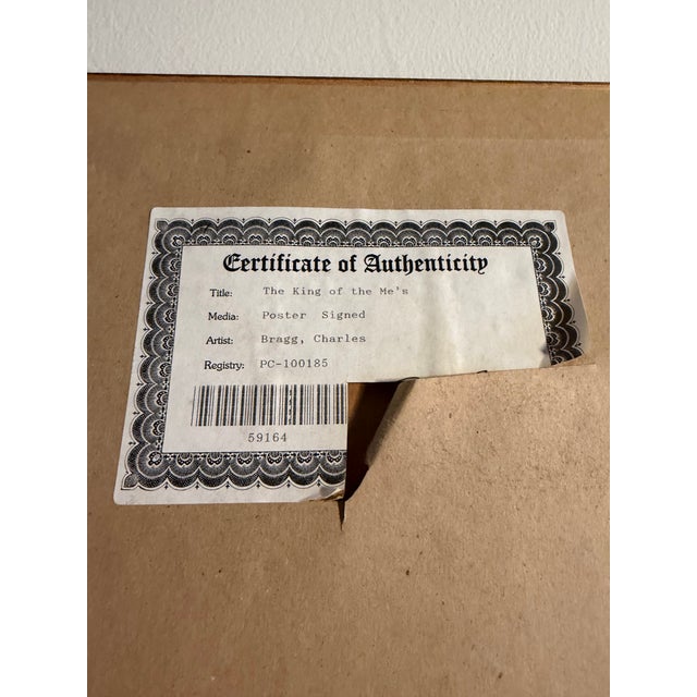 Wood Late 20th Century Charles Bragg Signed Serigraph For Sale - Image 7 of 8