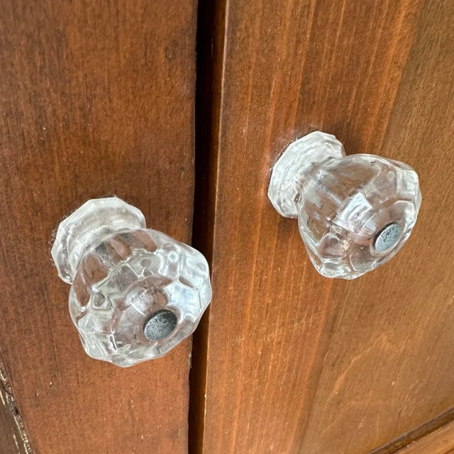 Antique Mid 19th Century Primitive/Rustic Style Handmade Maple Wood Washstand/Coffee Bar/Nightstand/Commode For Sale - Image 11 of 12