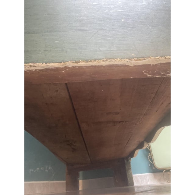 Green Lacquered Wardrobe, 1850s For Sale - Image 10 of 13