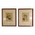 Handsome Oientalist Portraits:Arab Men,1890s Rare Museum Qual Watercolurs Otto Pilny - Set of 2 For Sale