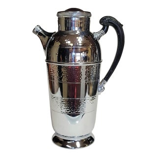 1940 Chrome Cocktail Shaker Farber Bros. Khrome Kraft For Sale