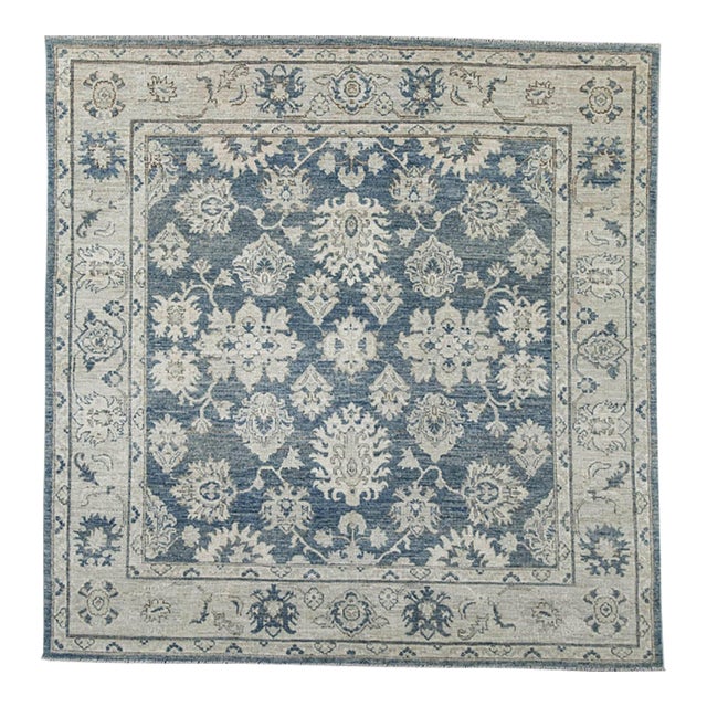 Oushak Square Rug 6'10" x 6'11" For Sale