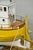 Large 48" Vintage Wooden Fishing Vessel Model Ship Yellow Hull South Korean Flag For Sale - Image 11 of 18