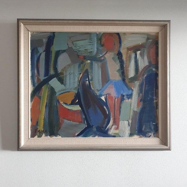 Gösta Falck, In the Circus, 1962, Oil on Canvas For Sale - Image 18 of 18