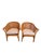 English Vintage McGuire Style Rattan & Cane Barrel Back Armchairs, C. 1980s For Sale - Image 3 of 16