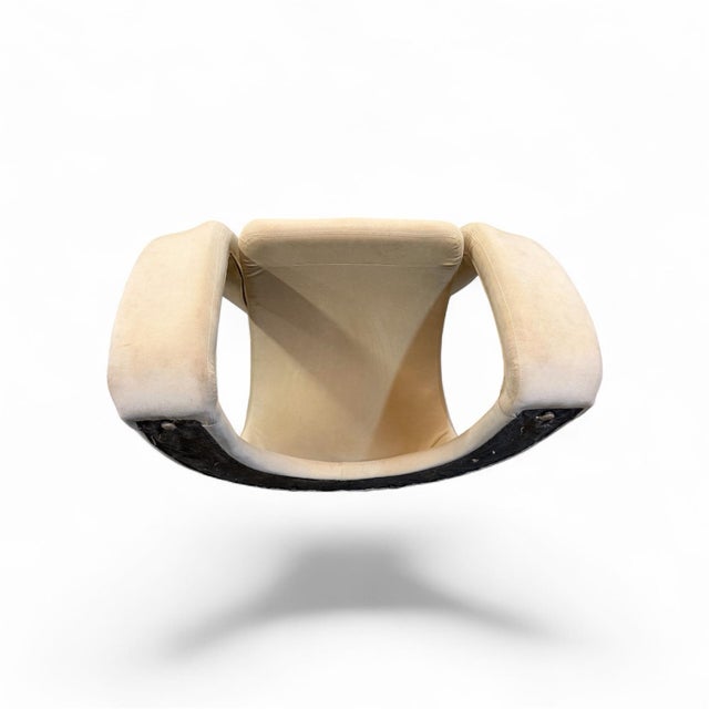 1980s Pair Postmodern Jaymar Cantilever Sculptural Lounge Chairs For Sale - Image 11 of 12