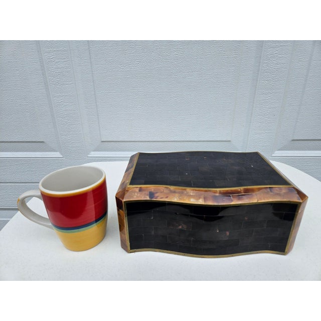 Maitland Smith Black and Brown Trinket Box For Sale - Image 15 of 17